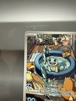 Pokemon TCG Squirtle Stellar Crown Illustration Rare Card 148/142 NM - Image 4