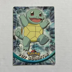 Topps Pokemon Card Squirtle TV Animation Edition blue Logo Mp-Hp - Image 1