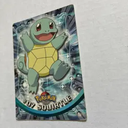 Topps Pokemon Card Squirtle TV Animation Edition blue Logo Mp-Hp - Image 4