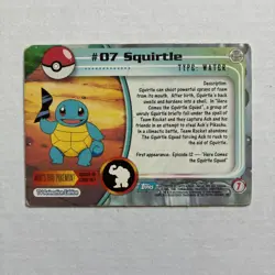 Topps Pokemon Card Squirtle TV Animation Edition blue Logo Mp-Hp - Image 5