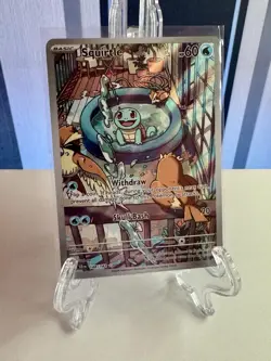 Pokemon Squirtle TCG Illustration Rare Stellar Crown Card 148/142 NM Condition - Image 1