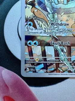 Pokemon Squirtle TCG Illustration Rare Stellar Crown Card 148/142 NM Condition - Image 5