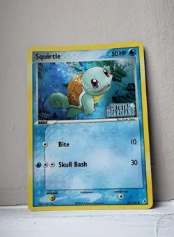 Squirtle 63/100 Holo Stamped EX Crystal Guardians Pokemon TCG Card NM-/LP+ - Image 1