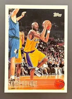 1996 Topps Kobe Bryant Rookie Card RC #138 NM! Lakers HOF - Image 1