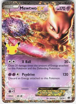 Pokemon Mewtwo EX 54/99 Holo EX Rare Celebrations - Image 1