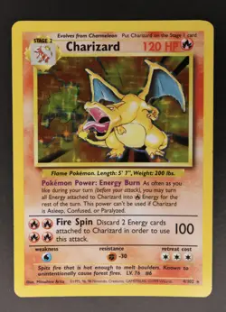 Charizard Holo Rare (4) Base Set 1999 4/102 NM/LP - Image 1