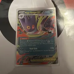 Mega Gengar EX 056/094 XY Phantom Forces Holo Rare English 350 HP pokemon stamp - Image 1