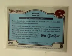 2025 Topps X Bob Ross The Joy of Baseball Buster Posey #67 San Francisco Giants - Image 3