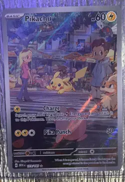 Pikachu 173/165 SV 151 Illustration Rare Holo Full Art English - Image 1