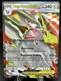 Mega Excadrill ex - 065/084 - Ultra Rare - Pitch Black - NM/M - Pokemon Card - Image 1