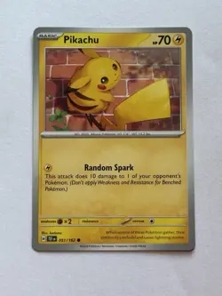 Pikachu - 051/162 - Non-Holo - Temporal Forces - NM/M - Pokemon Card - Image 1