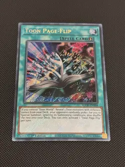 Toon Page-Flip - BLCR-EN068 - Secret Rare - 1st Edition - YuGiOh - Image 1