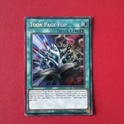 Toon Page-Flip - BLCR-EN068 - Secret Rare - 1st Edition - YuGiOh - Image 1
