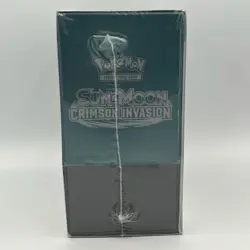 Pokemon SUN AND MOON CRIMSON INVASION Elite Trainer Box ETB New SEALED Small Rip - Image 2