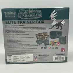 Pokemon SUN AND MOON CRIMSON INVASION Elite Trainer Box ETB New SEALED Small Rip - Image 3