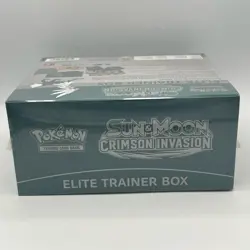 Pokemon SUN AND MOON CRIMSON INVASION Elite Trainer Box ETB New SEALED Small Rip - Image 5
