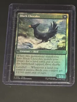 Wizards of the Coast Black Chocobo Foil Card Lot FFVII - Image 1