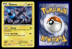 Zekrom 51/113 Holo Rare Legendary Treasures Pokemon Card - Image 1