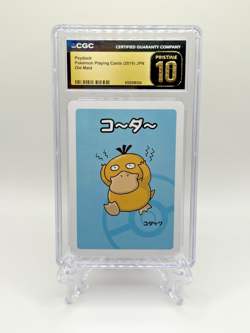 2019 Japanese Pokemon Playing Cards Old Maid Psyduck ~ CGC 10 PRISTINE! - Image 1