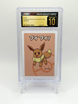 2019 Japanese Pokemon Playing Cards Old Maid Eevee ~ CGC 10 PRISTINE! - Image 1