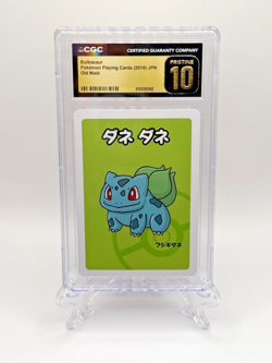 2019 Japanese Pokemon Playing Cards Old Maid Bulbasaur ~ CGC 10 PRISTINE! - Image 1