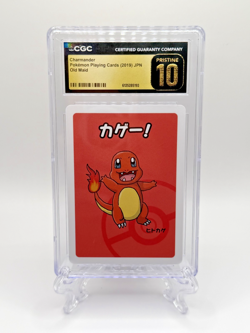 2019 Japanese Pokemon Playing Cards Old Maid Charmander ~ CGC 10 PRISTINE! - Image 1