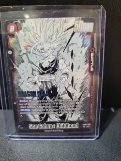 Dragon Ball Z Super Card Game SB02-008 SR Son Gohan:Childhood - Image 1