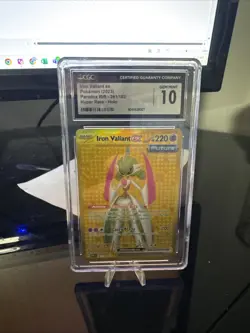 Pokemon TCG Iron Valiant EX #261 Sv04: Paradox Rift Holo CGC 10 GEM MINT RARE! - Image 1