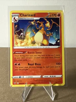 Charizard - 025/185 - Pokemon Vivid Voltage Sword & Shield Non-Holo Rare Card NM - Image 1