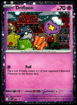 Pokemon TCG Drifloon MEP 005 2025 Mega Evolution Black Star Promo Card - NM - Image 1