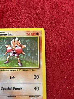 Hitmonchan 007/102 Base Set Holo Wotc Pokemon Card 1999 Played - Image 2