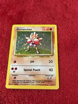 Hitmonchan 007/102 Base Set Holo Wotc Pokemon Card 1999 Played - Image 5