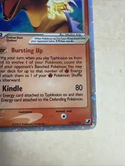 LP Typhlosion ex 110/115 Unseen Forces Holo Pokemon Card HP - Image 5
