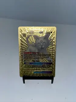 Alolan Persian GX Metal Gold Foil Pokemon Card Fan Art Card Rare! - Image 3