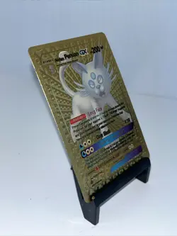 Alolan Persian GX Metal Gold Foil Pokemon Card Fan Art Card Rare! - Image 4