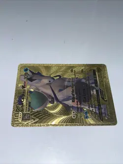 Calyrex VMAX Metal Gold Foil Pokemon Card Fan Art Display Card HP320 - Image 4