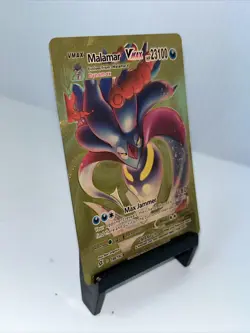 Malamar VMAX Metal Gold Foil Pokemon Card Fan Art Display Card HP23100 - Image 4