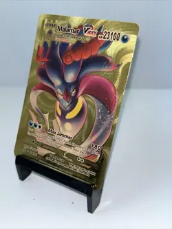 Malamar VMAX Metal Gold Foil Pokemon Card Fan Art Display Card HP23100 - Image 5