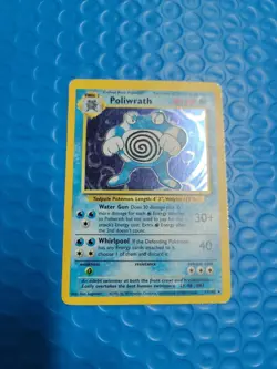 Poliwrath Pokemon TCG Base Set Unlimited Holo Rare Card 13/102 - Image 1