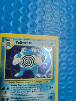 Poliwrath Pokemon TCG Base Set Unlimited Holo Rare Card 13/102 - Image 2