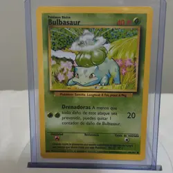 Bulbasaur Mint NM 44/102 Base Set Spanish 1999 Pokemon Card - Image 1