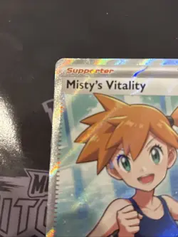 Misty’s Vitality 111/084 - Pitch Black - Card in hand Pokemon English - Image 2