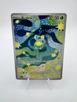 Pokemon TCG Budew 221/217 Ascended Heroes Illustration Rare Holo Card NM - Image 1