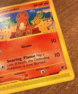Pokemon Charmander Card 98/165 Expedition Base Set e-Reader Non-Holo 2002 - Image 5