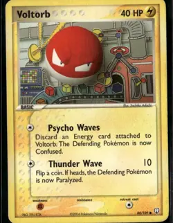Voltorb Common Team Rocket Returns 80/109 Lightning Pokemon Card - Image 1