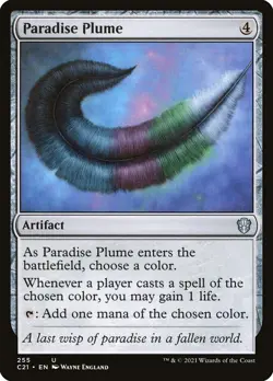 Paradise Plume 255 Non Foil Uncommon Commander 2021 MTG Near Mint - Image 1