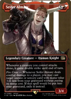 MTG Seifer Almasy (Borderless) NON-FOIL NM 389 FINAL FANTASY - Image 1
