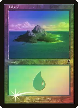 Odyssey MTG FOIL Island (#337) Magic - Image 1