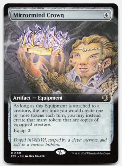 Mirrormind Crown (Extended Art) 381 Rare Lorwyn Eclipsed Magic: The Gathering NM - Image 1
