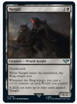 Nazgul (0100) #100 (NM) Lord of the Rings LTR Magic MTG - Image 1